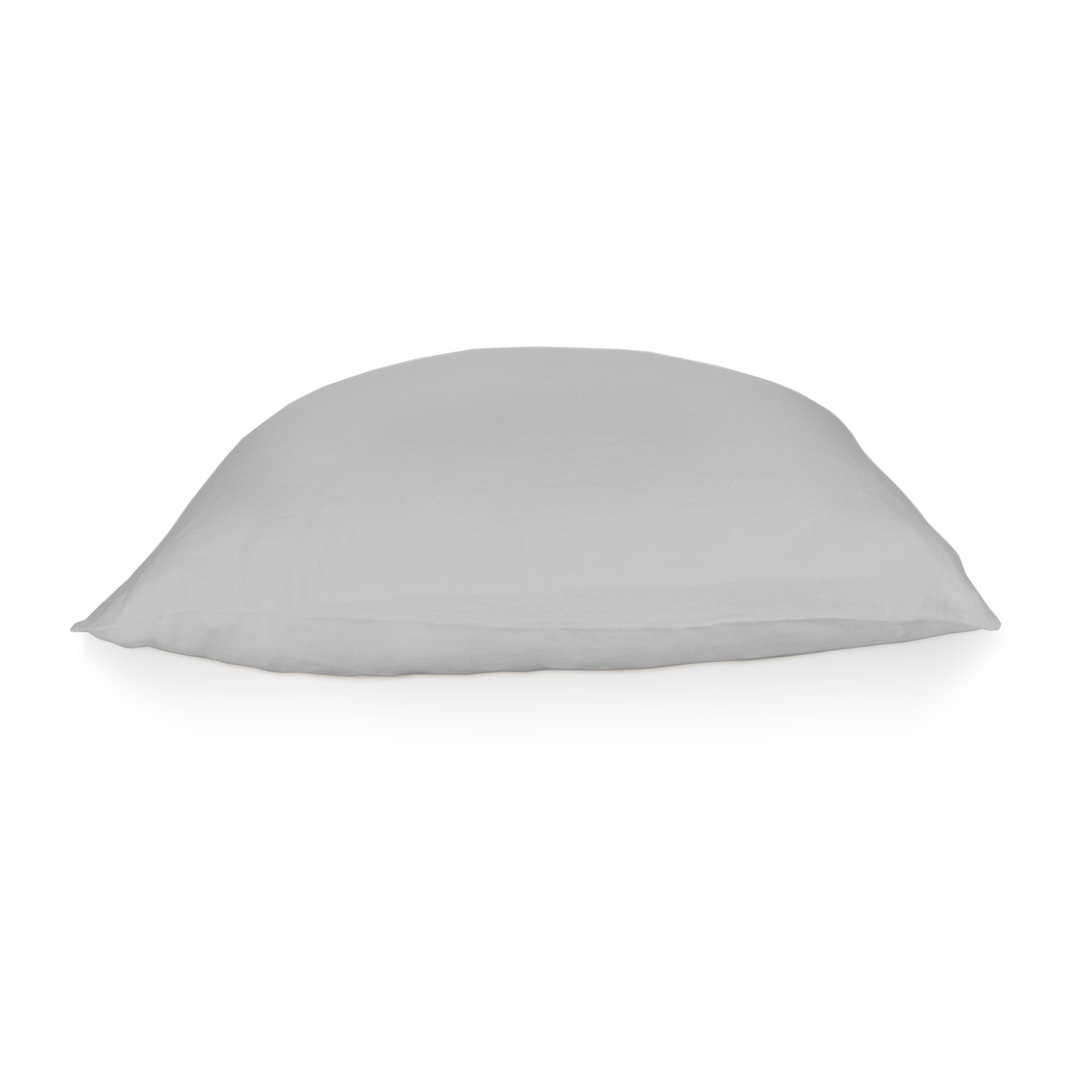 hochwertige Bettwäsche, einfarbiges Kopfkissen 80x80/80x40 in Gainsboro, Grau aus 100% Hanf in der EU gefertigt 