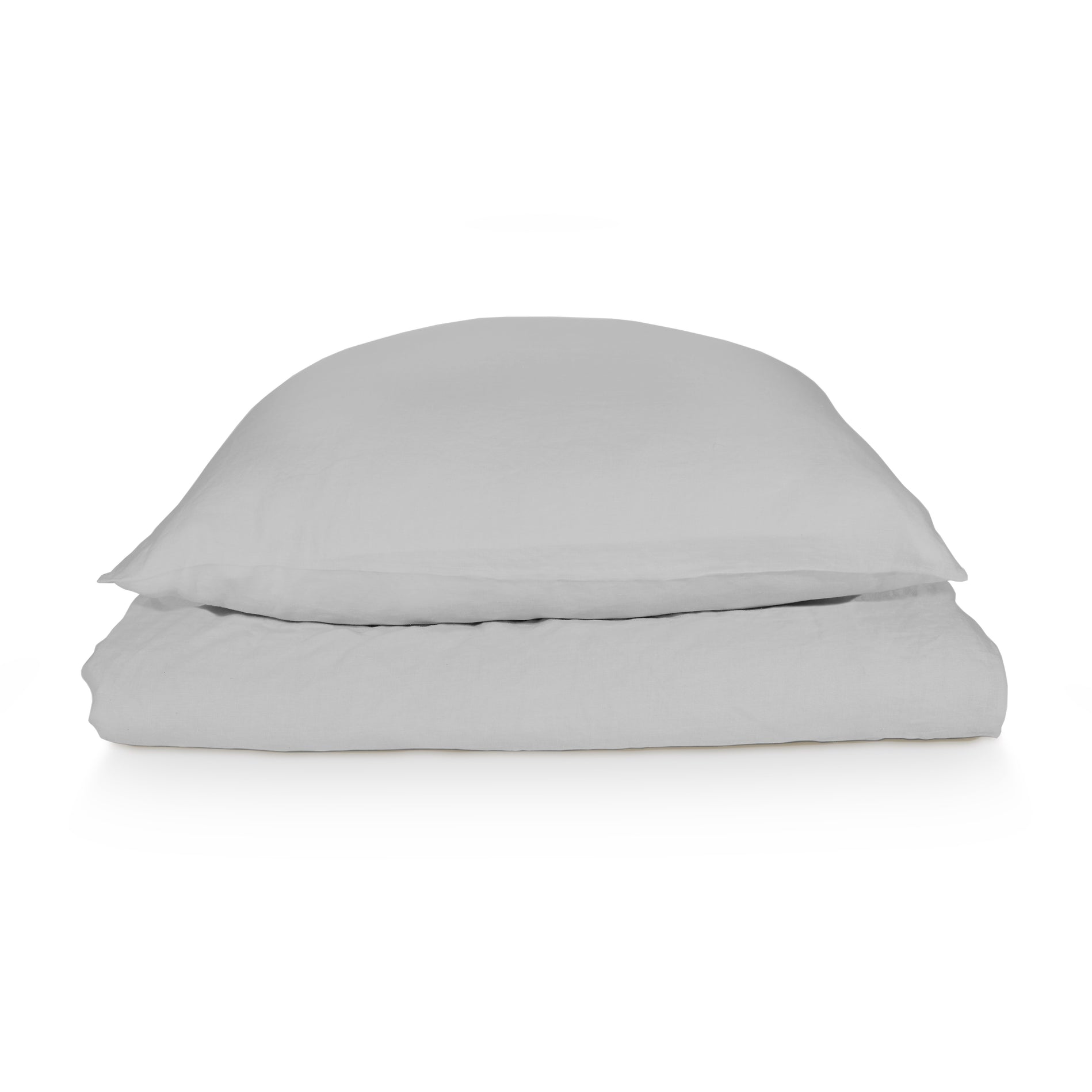 edle Bettwäsche, einfarbiger Bettdeckenbezug in Grau/Gainsboro aus 100% Hanf in der EU gefertigt 
135x200, 155x220, 200x200