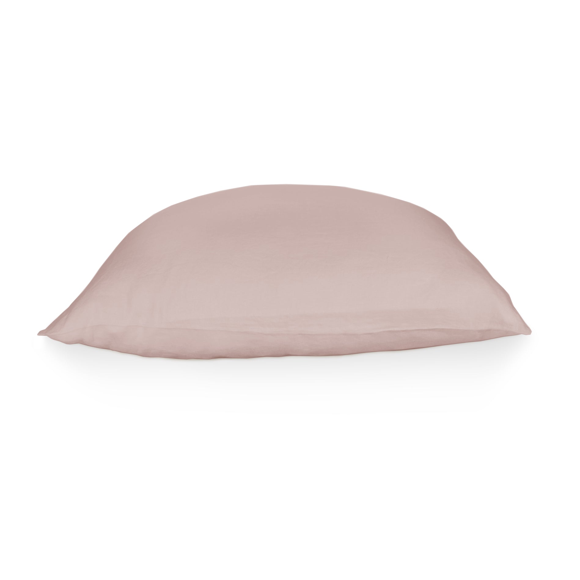 edle Bettwäsche, einfarbiges Kopfkissen 80x80/80x40 in Dusty Rose / Altrosa aus 100% Hanf in der EU gefertigt 