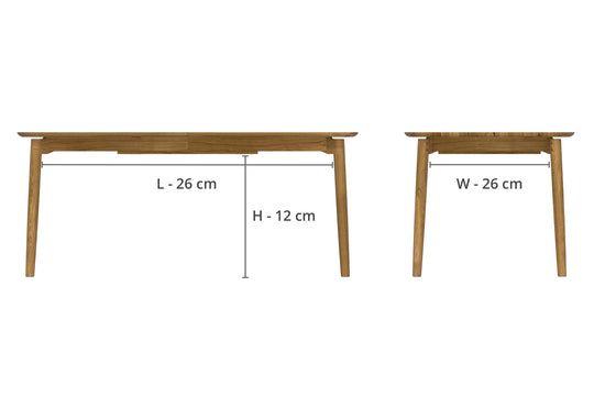 Extendable table Form S Beech