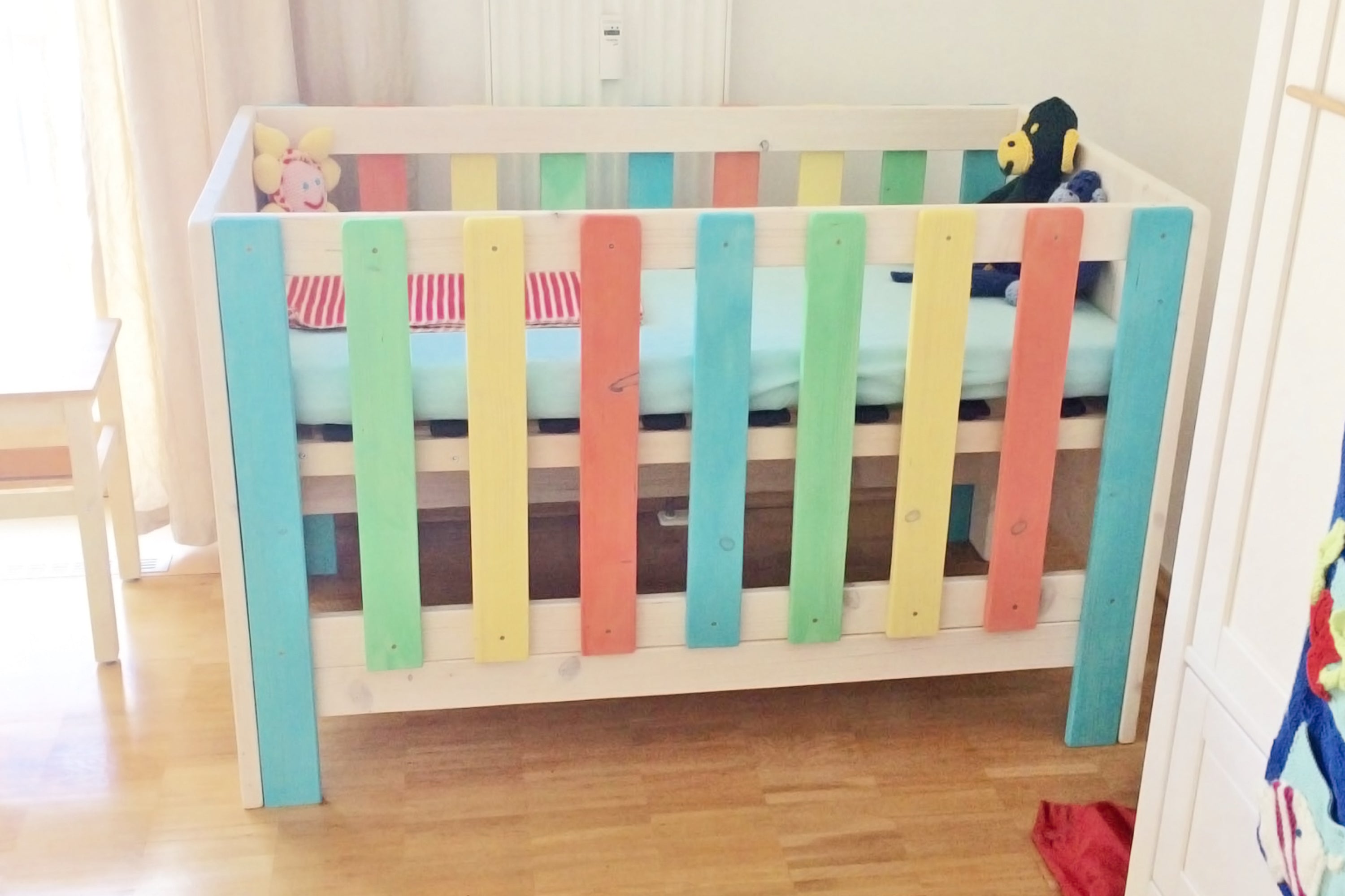 Homemade baby outlet cot