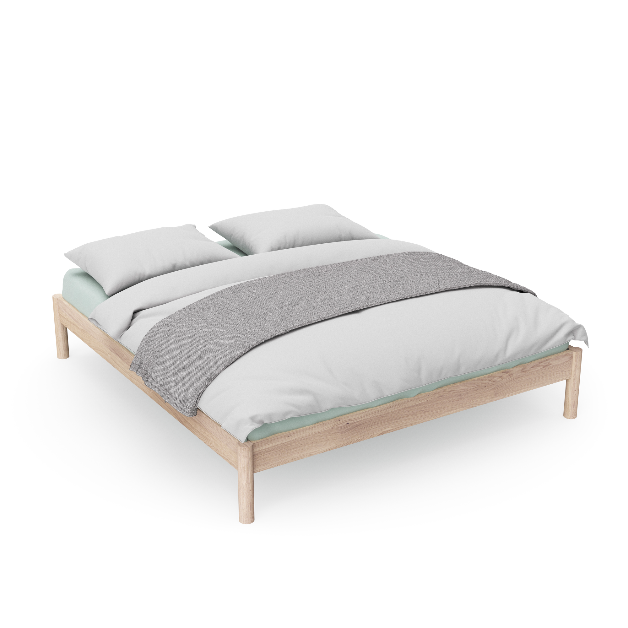 Design Bett Ærø massives Eichenholz hell geölt skandinavisch individuell