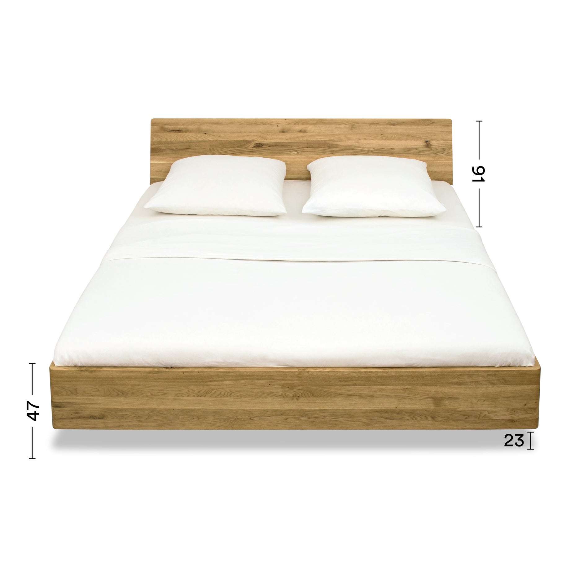Abmaße des Bett Schöneberg Echtholz nachhaltig langlebig nachhaltig