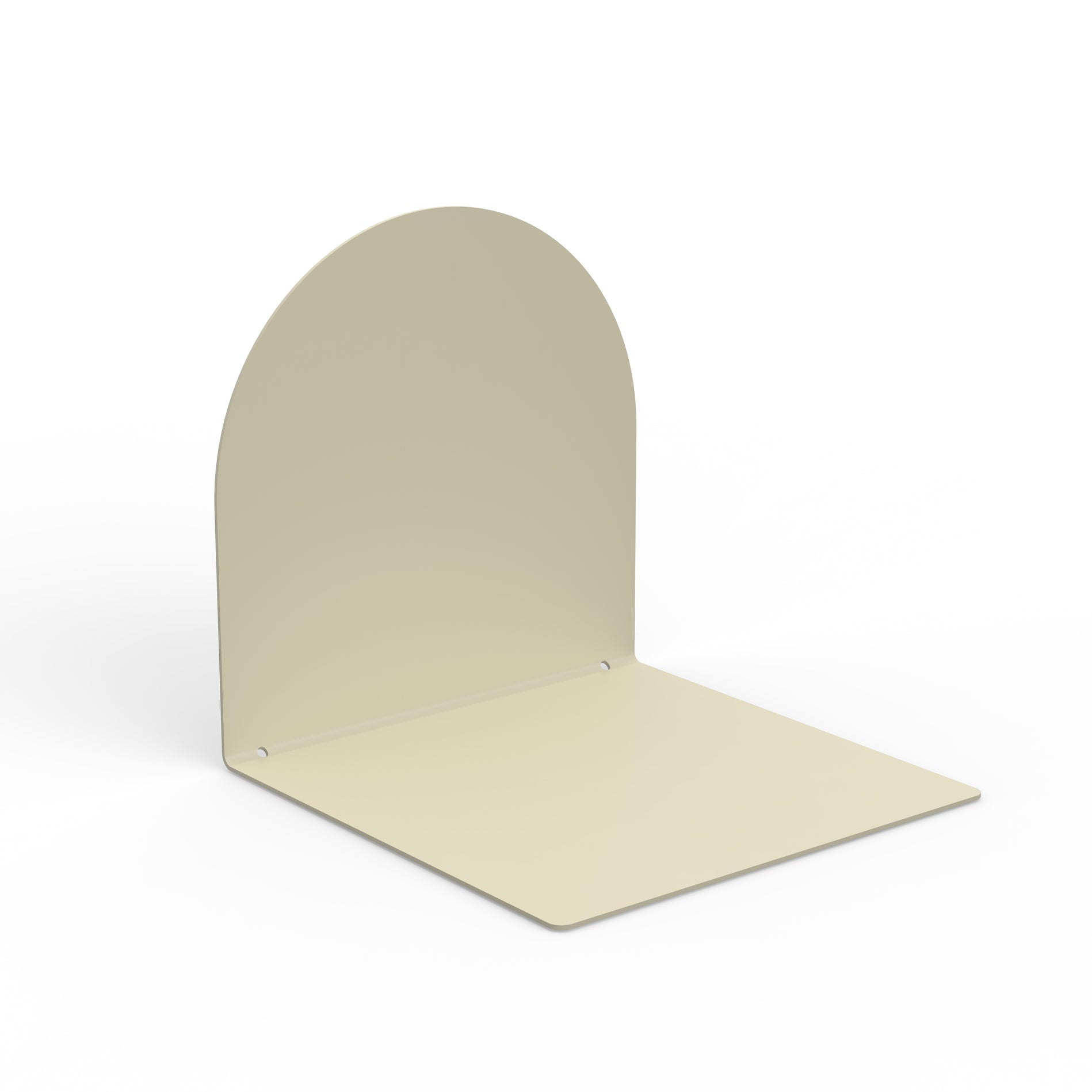 Buchstütze Metall creme / beige rund und eckig