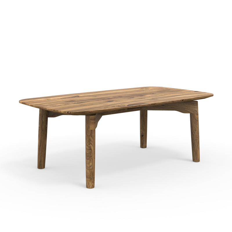 Nussbaum Couchtisch Form S auf Maß produziert  und hochwertig verarbeitet modern