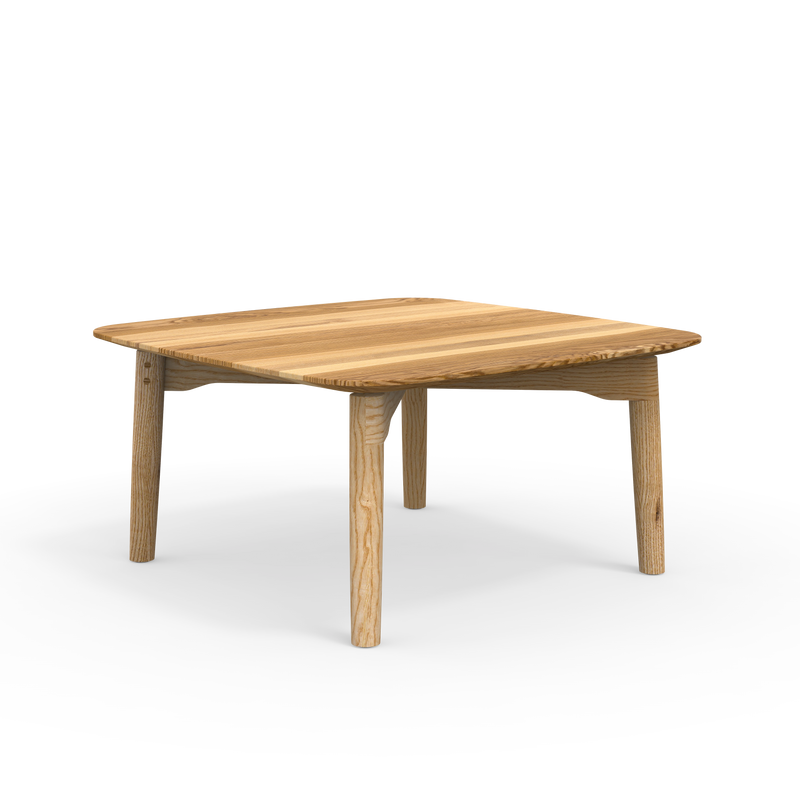 Qualitätvoller Quadratischer Couchtisch Form S Esche ökologisch geölt 