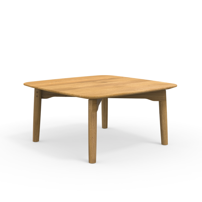 Qualitätvoller Quadratischer Couchtisch Form S Eiche ökologisch geölt 