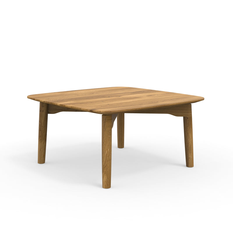 hochwertiger Couchtisch Form S zertifizierter Wildeiche Couchtisch Vollholz geölt modern