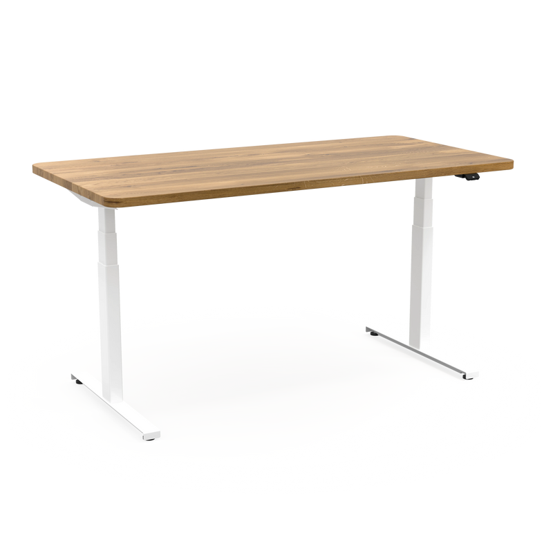 Funktionale Bio Möbel auf Maß handgefertigter Schreibtisch Nova Wildeiche Tischpaltte zertifiziertes Massivholz 