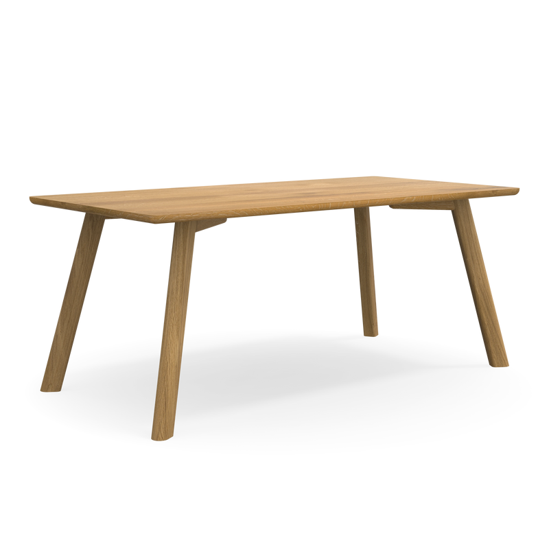 Esstisch Form A Eiche Ökomöbel minimalistisch schlicht handgefertigt geöltes Massivholz