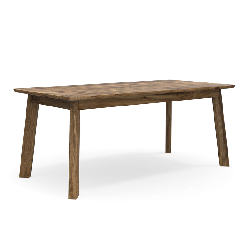 Funktionaler Massivholztisch aus Nussbaum