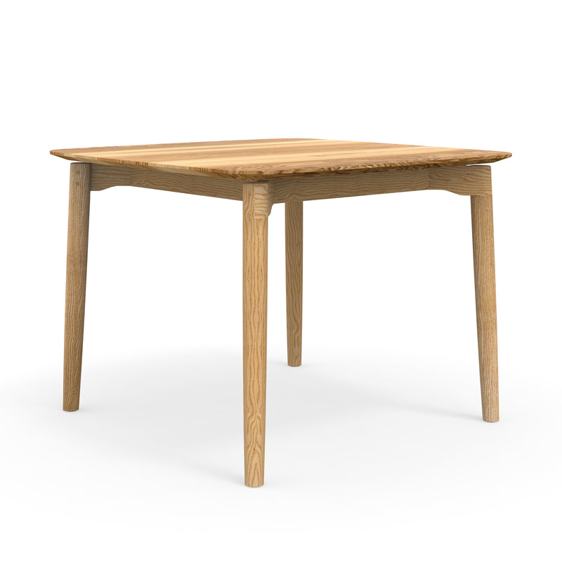 Quadratischer Designer Esstisch aus massiver Esche