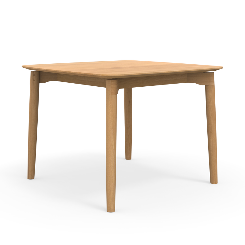 Quadratischer Designer Esstisch aus massiver Buche 