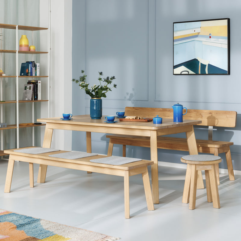 Ausziehbarer Esstisch nach Maß in Eiche