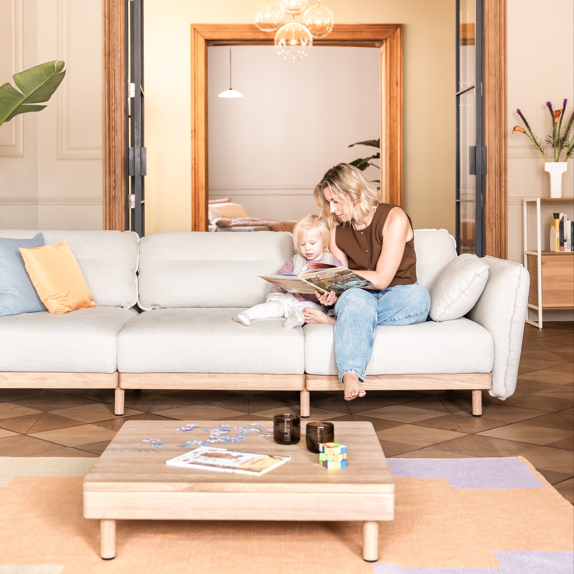 Großes Sofa modular erweiterbar  skandinavisches Design