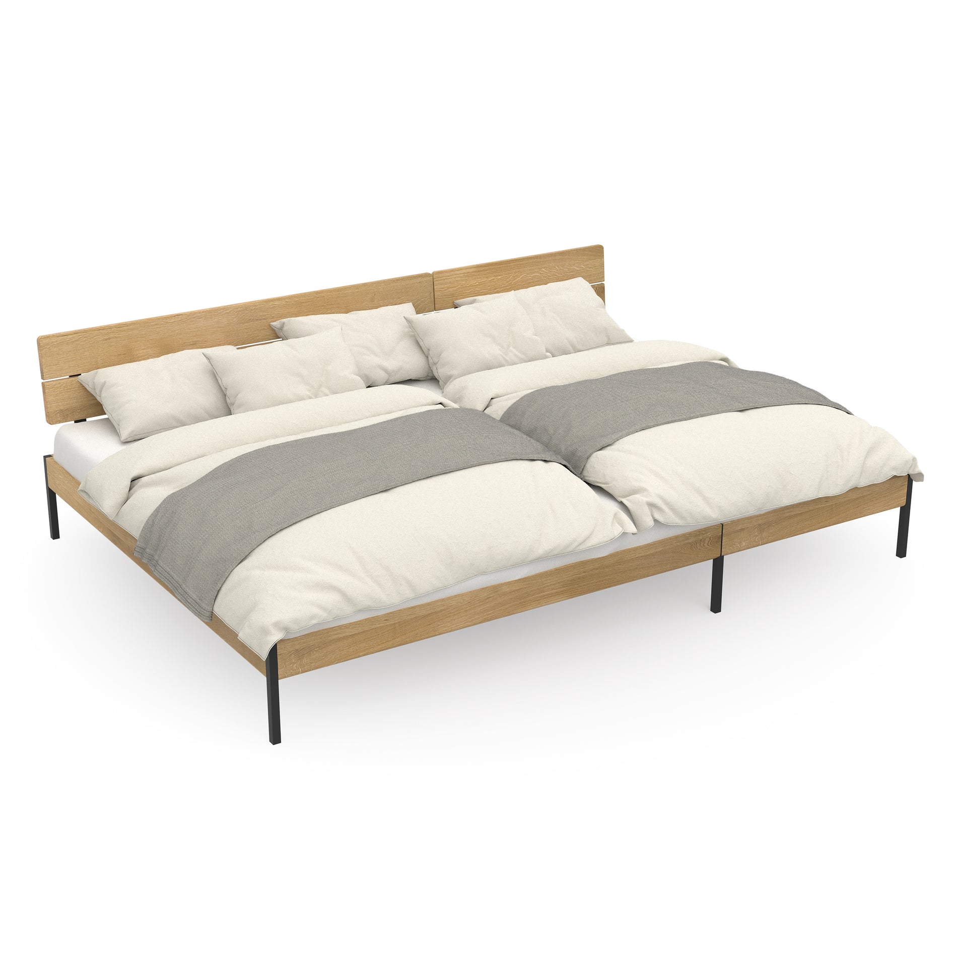 Skandinavisches Familienbett mit hochwertigem Design