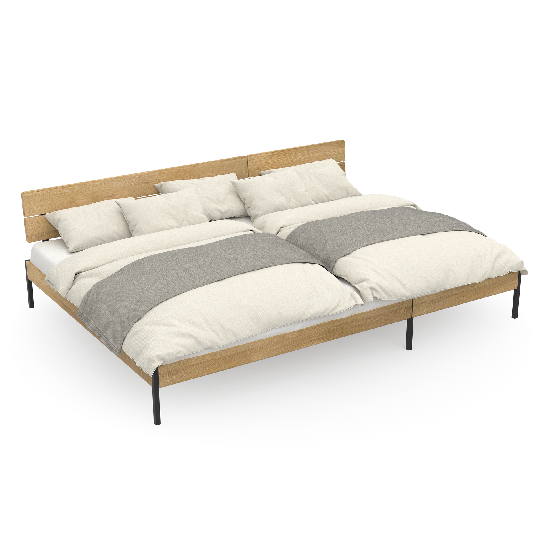 Skandinavisches Familienbett mit hochwertigem Design
