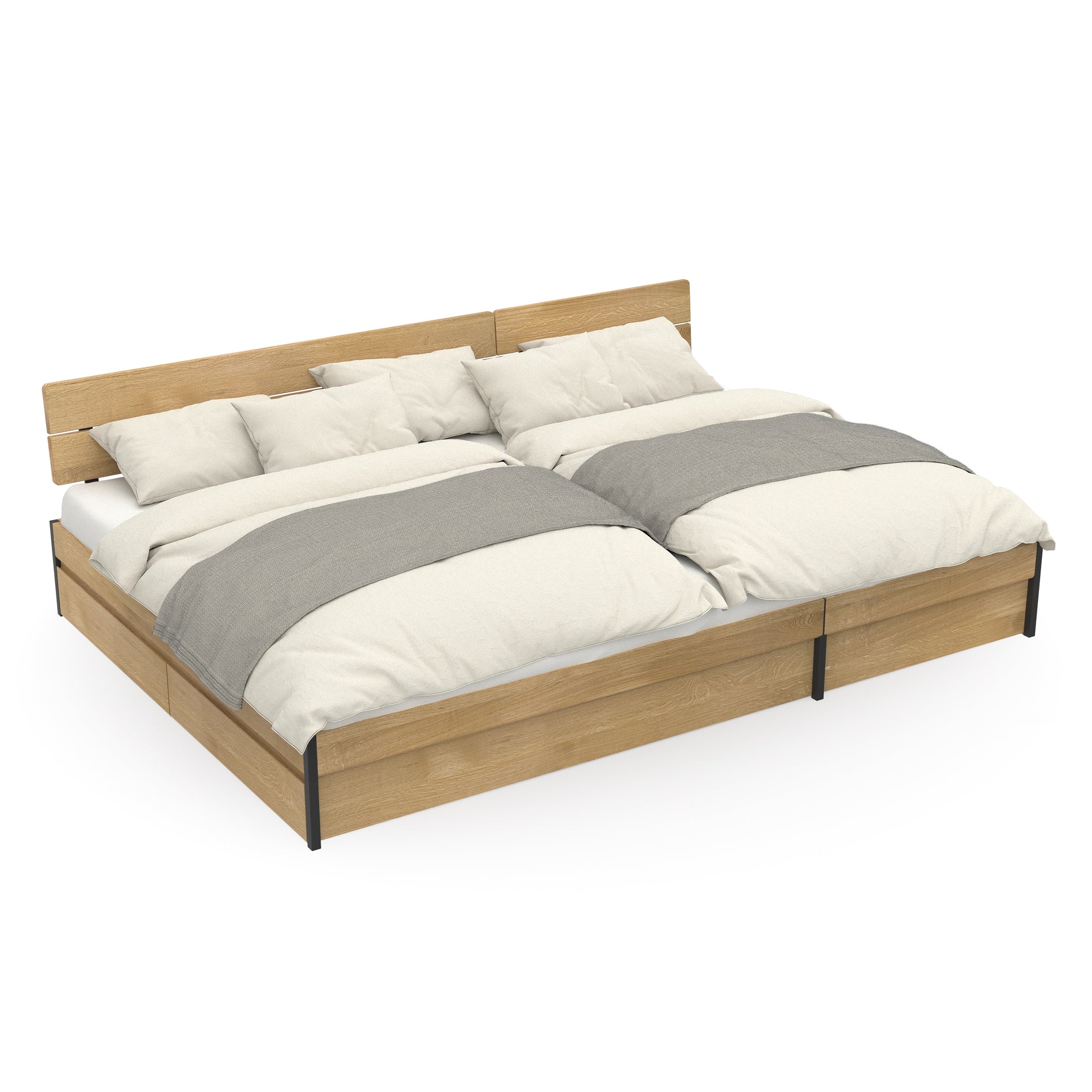 Design Familienbett mit funktionalem Stauraum