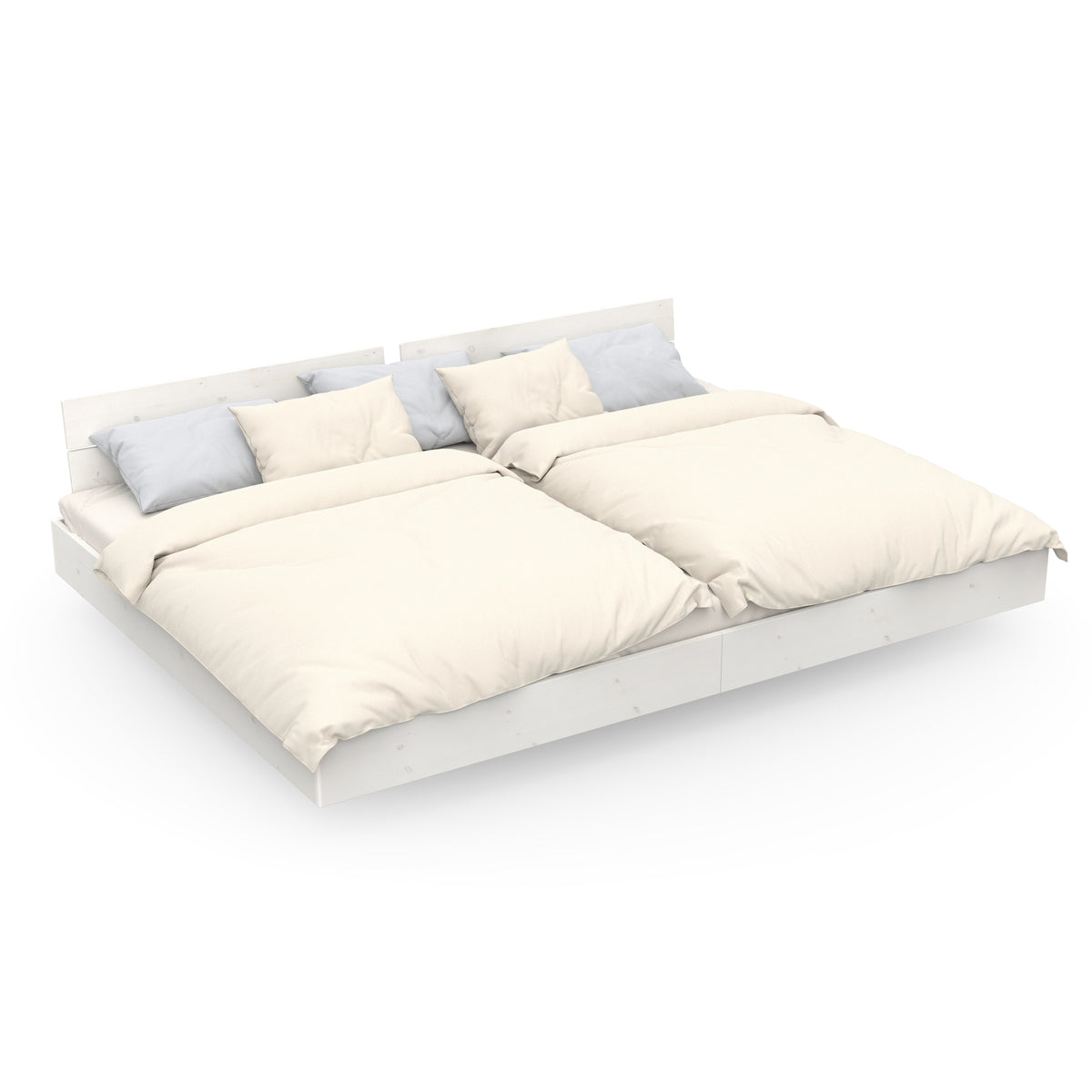 Familienbett Swebe aus Massivholz - 240x200, 270x200 cm – ekomia