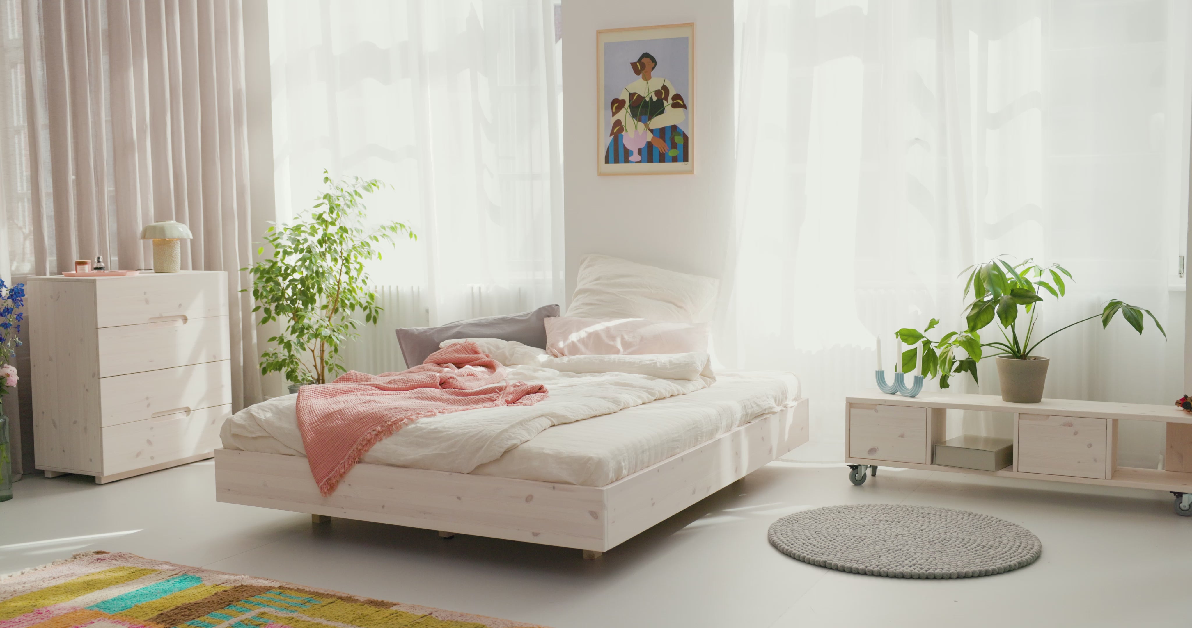 Ritzenfüller für Betten mit zwei Matratzen in der Größe 100cm x