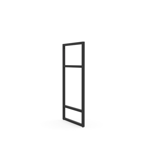 Nachhaltiges Sideboard aus solider Eiche und veredeltem Stahl in schwarz geprägt vom Industrie Minimalismus (Industrial Minimalism)