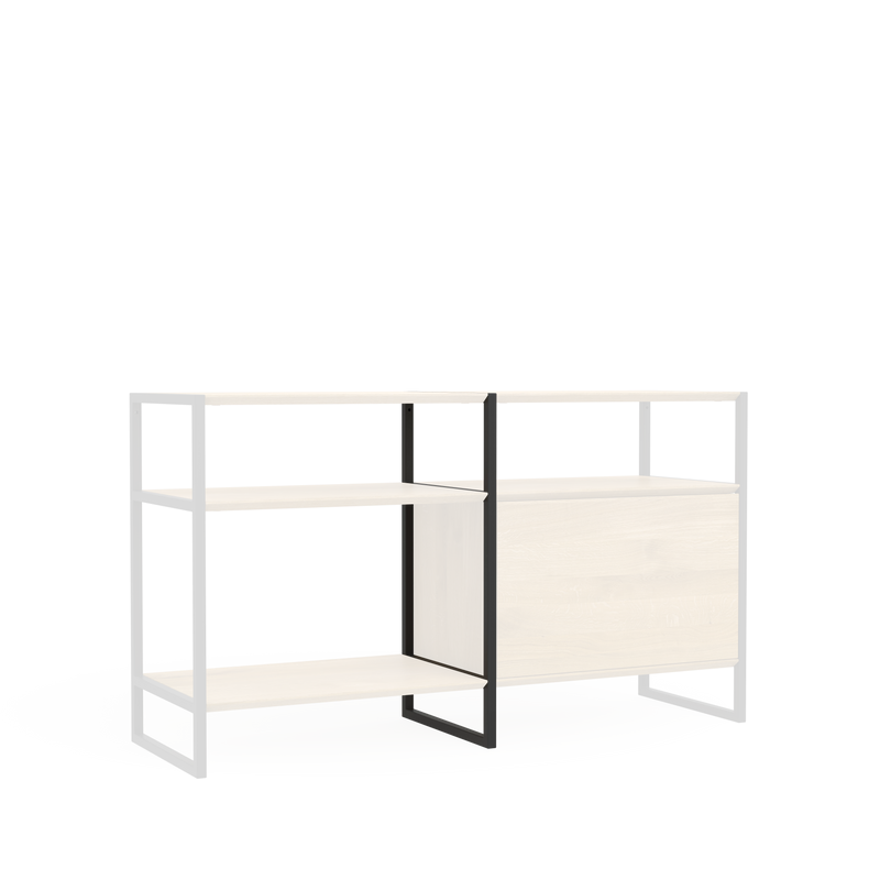 Minimalistisches Sideboard aus nachhaltigem Eichenholz und veredeltem Stahl Designanspruch 