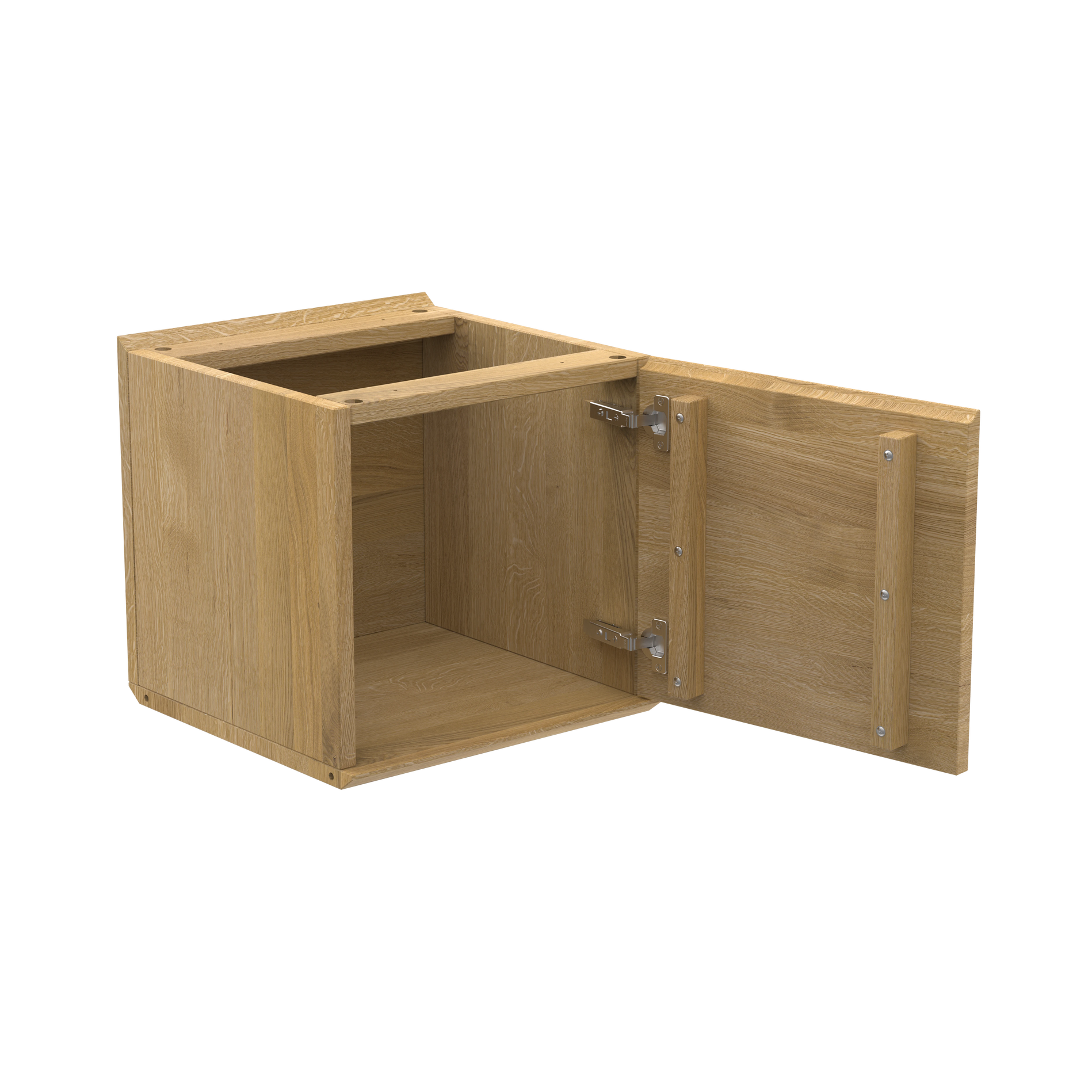 Regal mit schmaler Tür aus edler Eiche konfigurieren