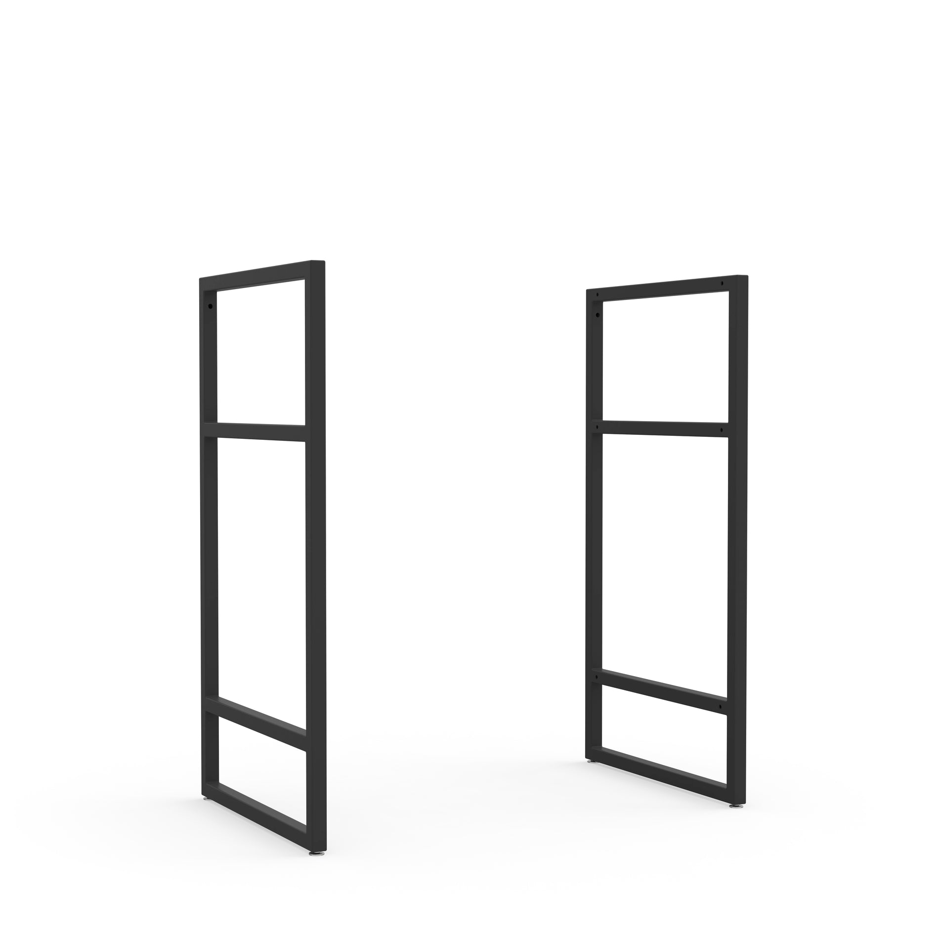 Elegantes Metalgestell Wega Frame 720 aus robustem Stahl und Eichholz erzeugt nachhaltige und warme Raumatmosphäre