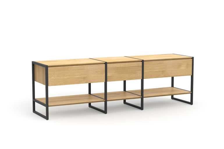 Sideboard mit Schubladen aus massiver Eiche