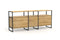 Sideboard aus Eiche und massivem Metall, individuell gestaltbar