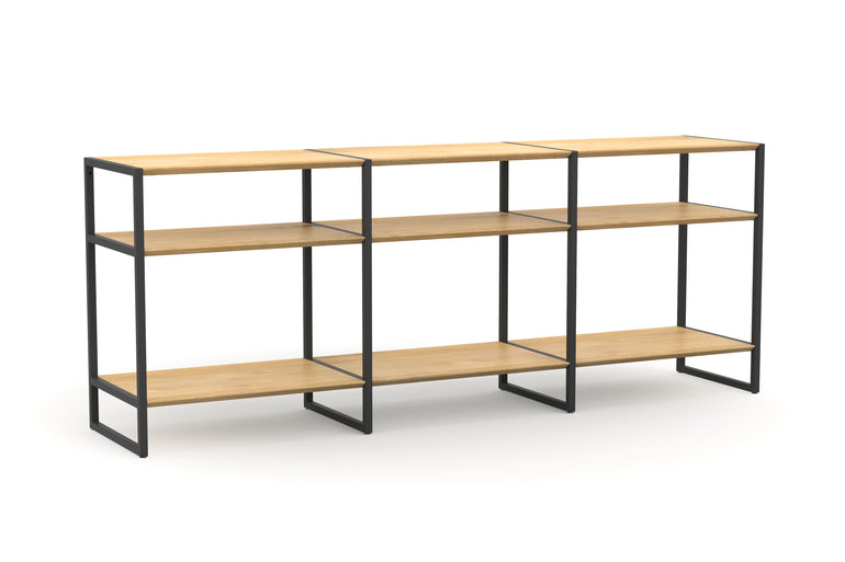 Konfigurierbares Sideboard aus Eiche und Metall