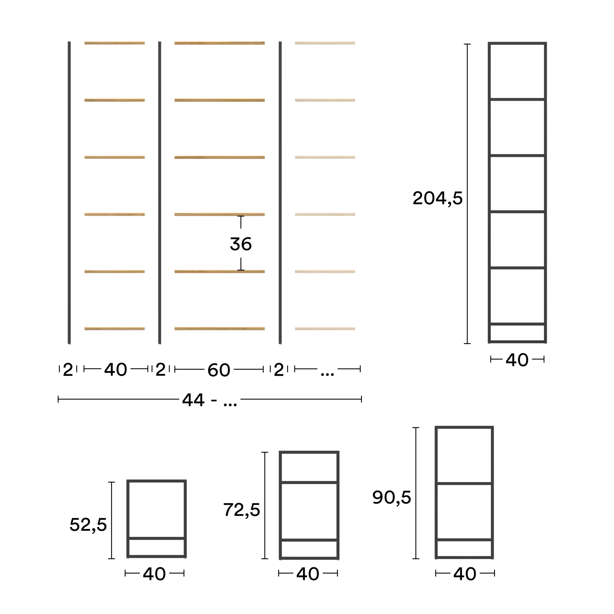 Maße Wega System 