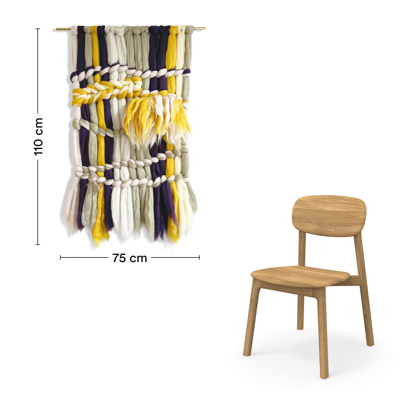 ökologische 3 Dimensionale Wollwebung aus nachhaltiger europäischer Merinowolle Berliner Design Kunstwerk 