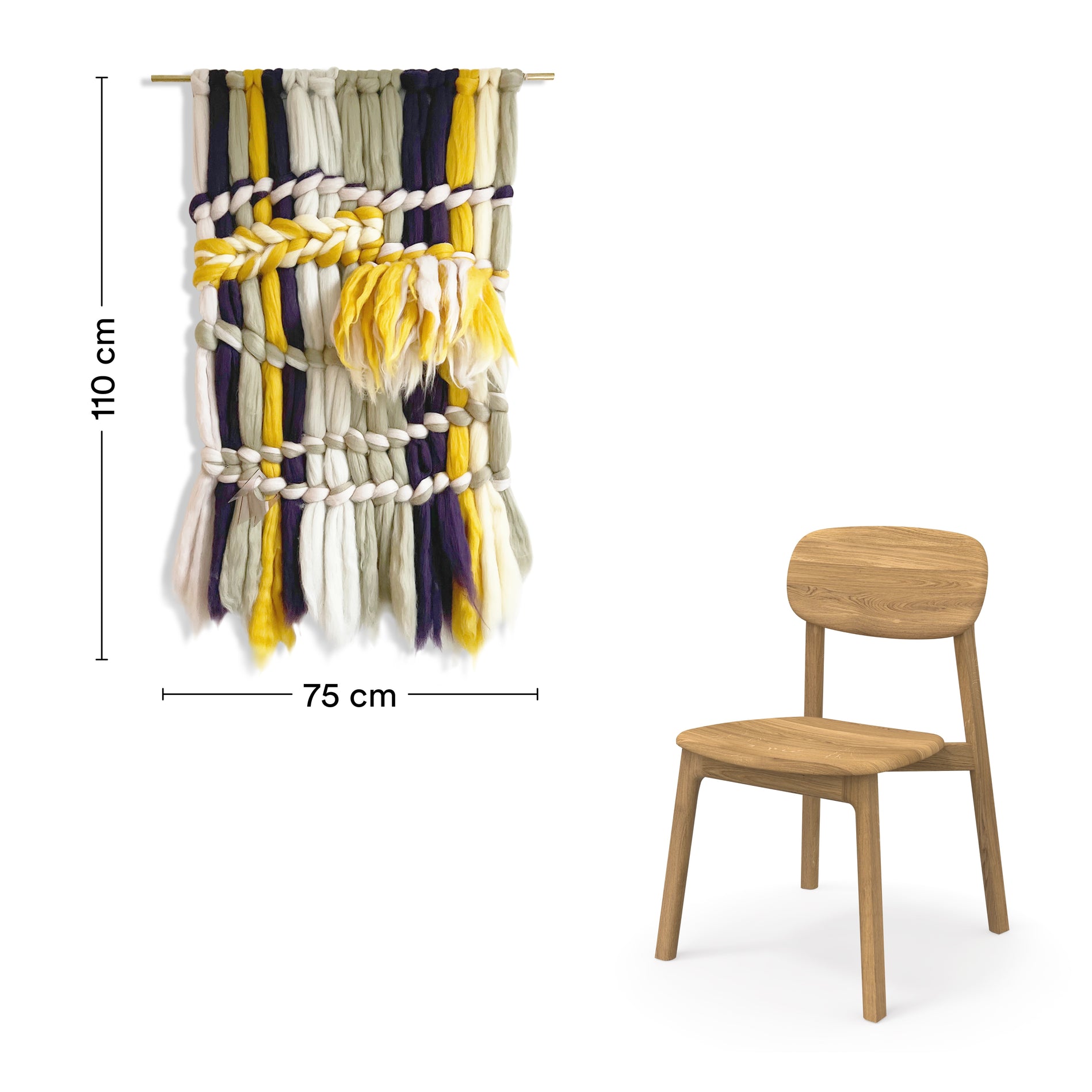 ökologische 3 Dimensionale Wollwebung aus nachhaltiger europäischer Merinowolle Berliner Design Kunstwerk 