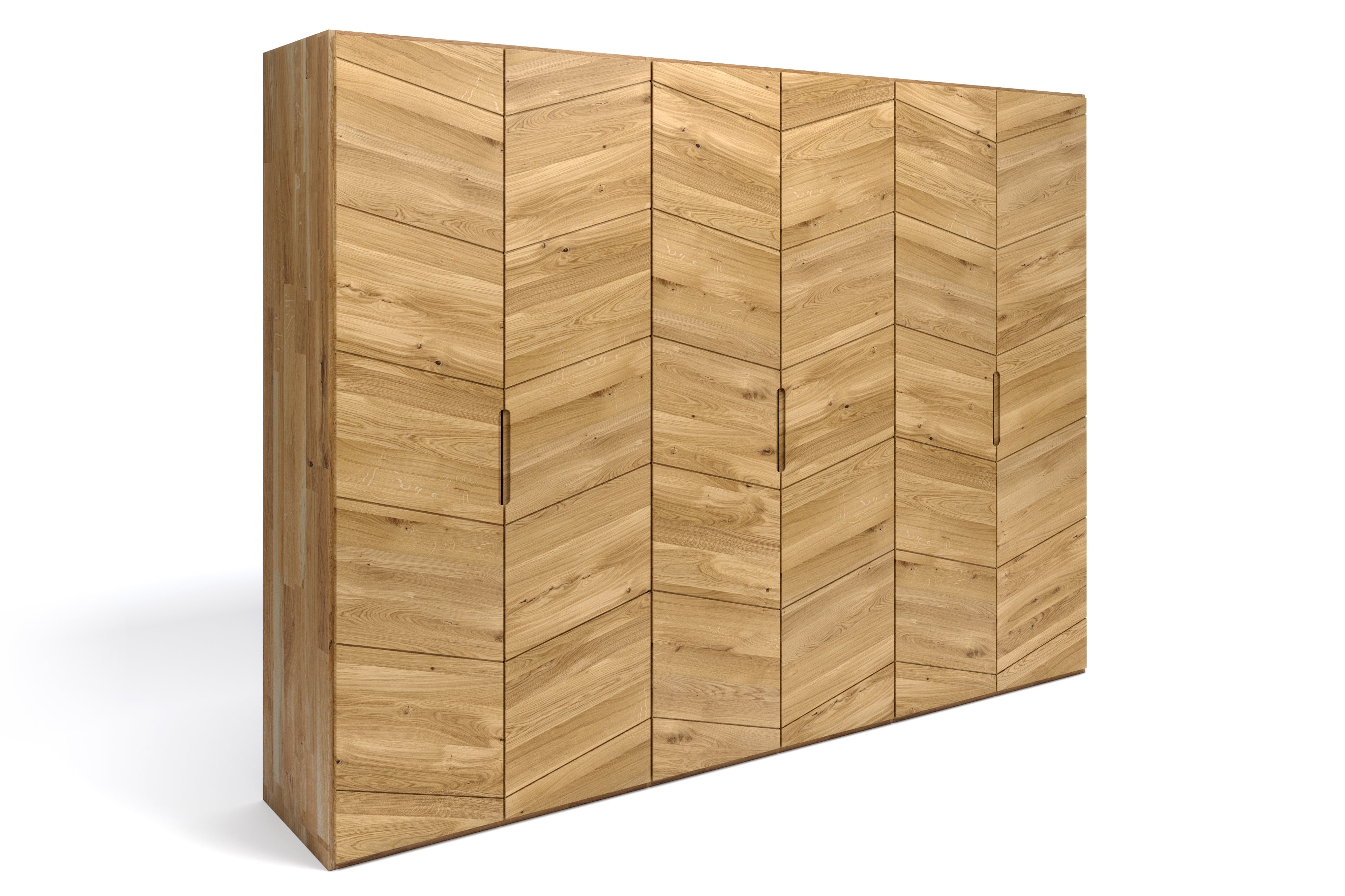 Elegant solid wood wardrobes organic glaze natural wood ekomia