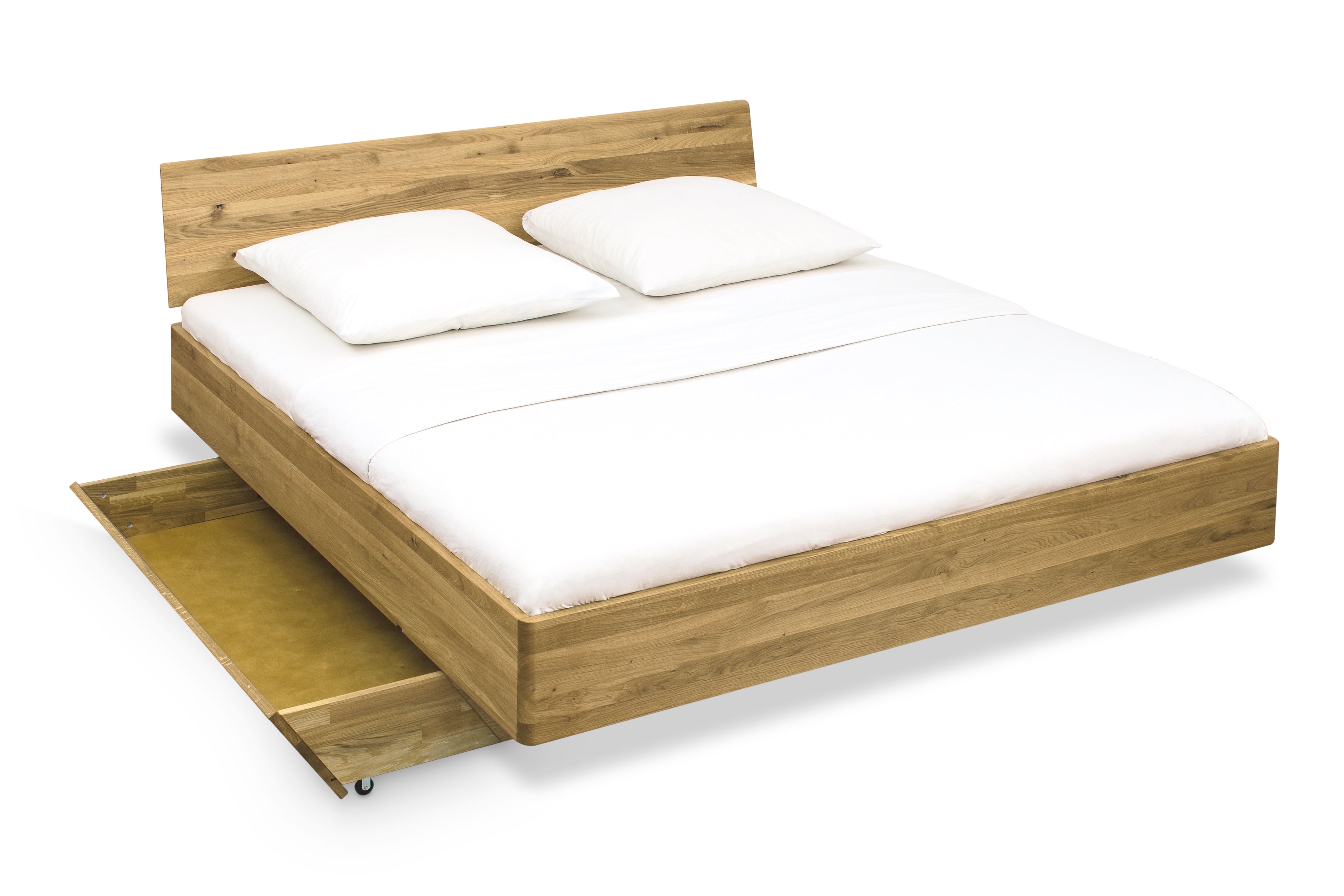 Wood bed frame with pull out bed sales